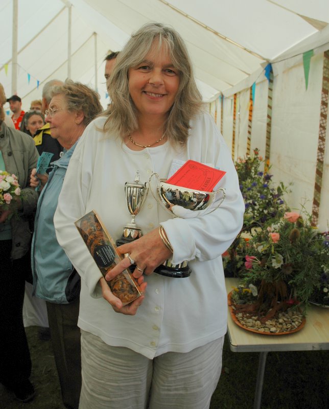 Anne Cooke and her silverware