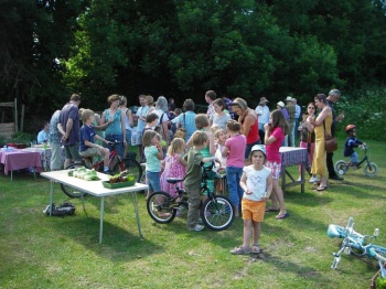 The assembled members